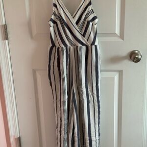 Aerie Black and White Striped Top